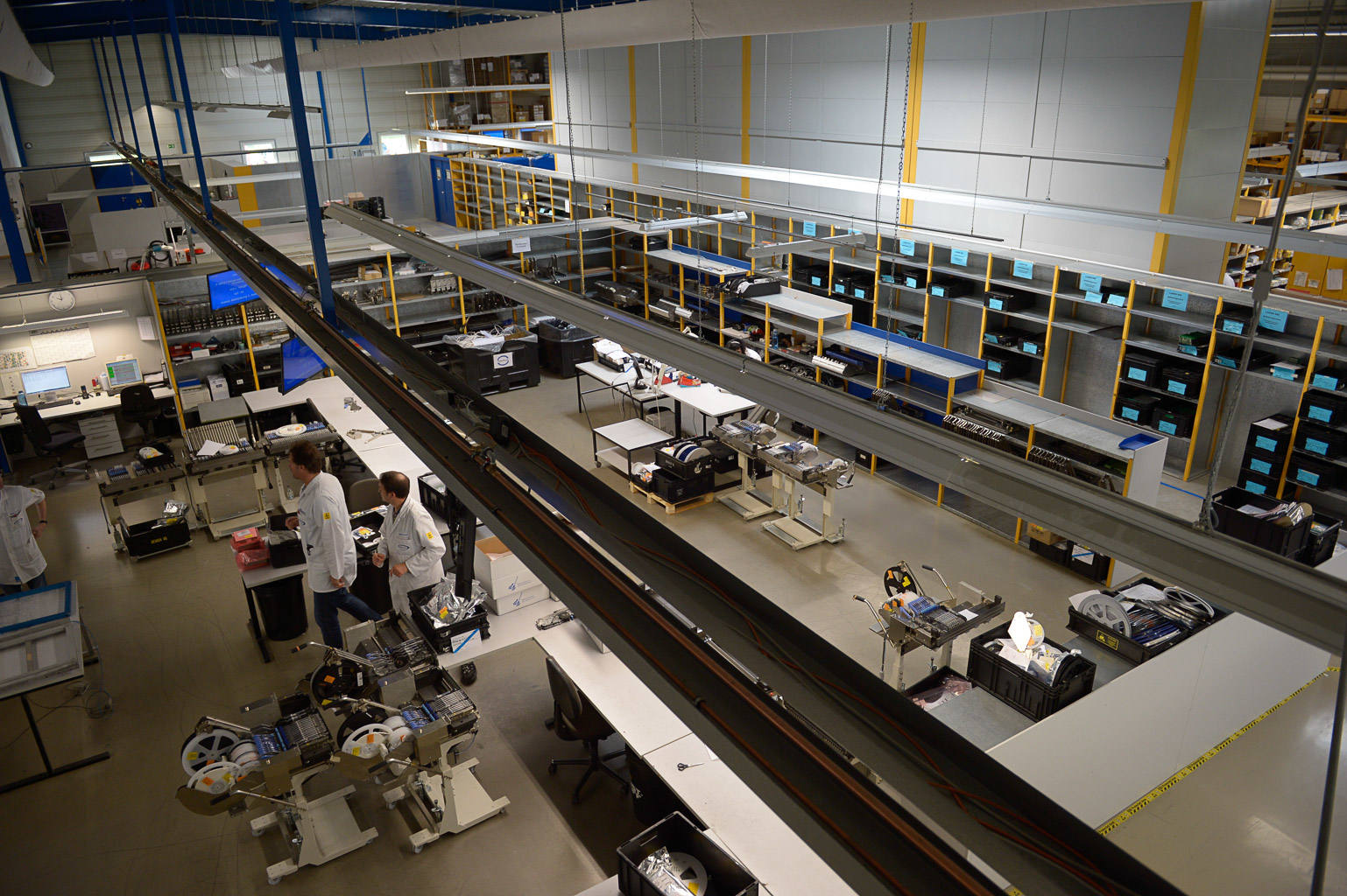 Der SMD-Fertigungsbereich in der Produktion von A+B Electronic